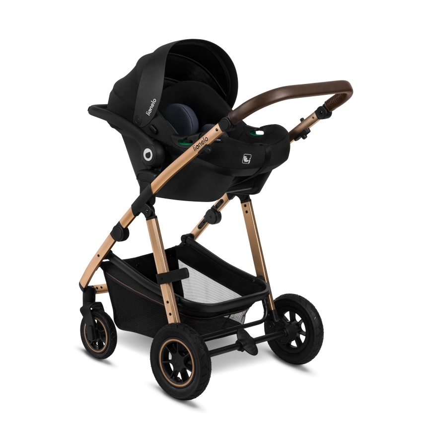 Lionelo - kombinēts ratiņš 3 vienā AMBER Black Onyx