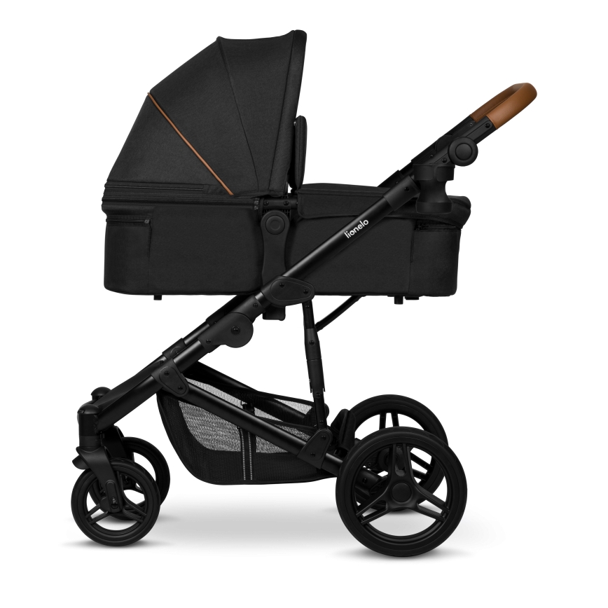 Lionelo - Kombinēts ratiņš 3‑vienā MARI TOUR Black Onyx