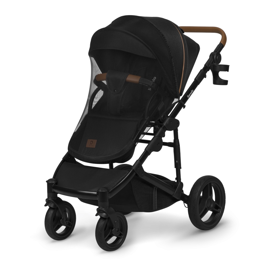 Lionelo - Kombinēts ratiņš 3‑vienā MARI TOUR Black Onyx