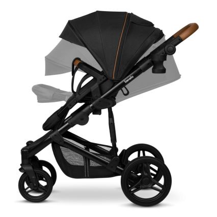 Lionelo - Kombinēts ratiņš 3‑vienā MARI TOUR Black Onyx