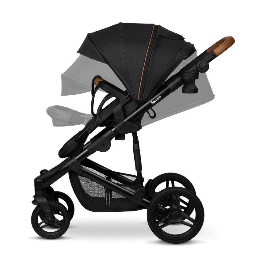Lionelo - Kombinēts ratiņš 3‑vienā MARI TOUR Black Onyx