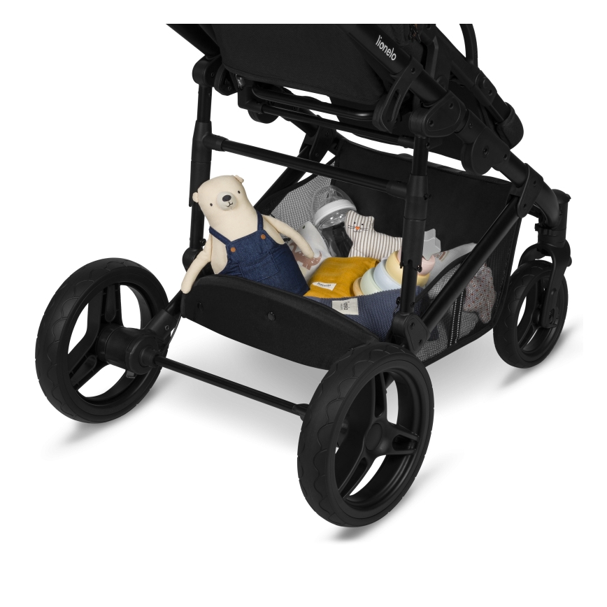 Lionelo - Kombinēts ratiņš 3‑vienā MARI TOUR Black Onyx