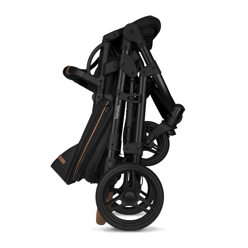 Lionelo - Kombinēts ratiņš 3‑vienā MARI TOUR Black Onyx