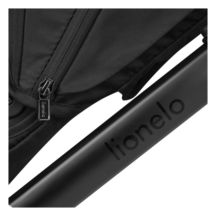 Lionelo - Kombinēts ratiņu komplekts 3 vienā LAYLA Black Onyx