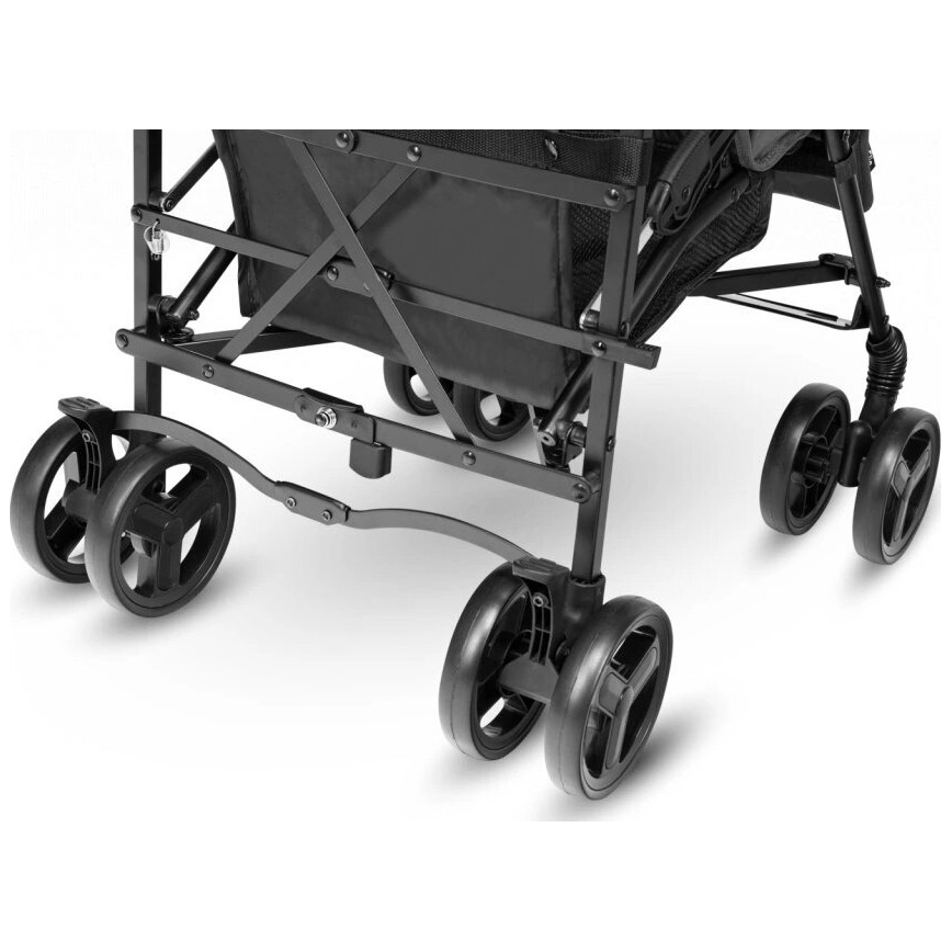 Lionelo - kompakti salokāmi ratiņi ELIA, pelēki