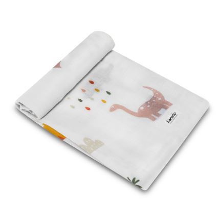 Lionelo - komplekts 3 gab. bambusa autiņi (Bambusa komplekts) 70x70 cm Dino