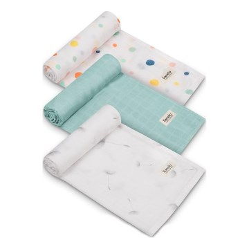 Lionelo - Komplekts 3x bambusa autiņi BAMBOO SET 70x70 cm Dot