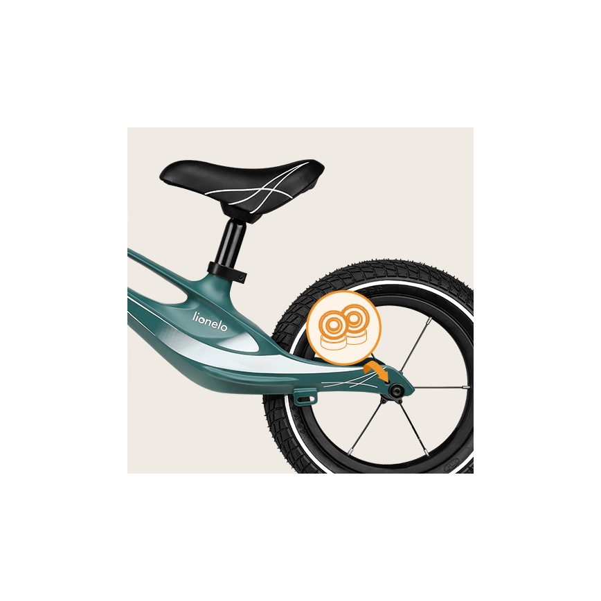 Lionelo - Līdzsvara velosipēds BART AIR zaļš