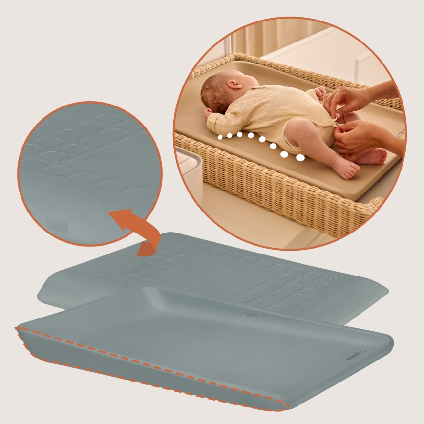 Lionelo - Maināmais paklājs MEGS 49x70 cm Pelēkais balodis