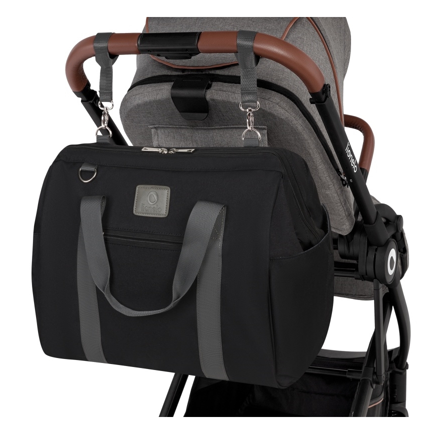Lionelo - Maiņas soma ratiem IDA Black Onyx