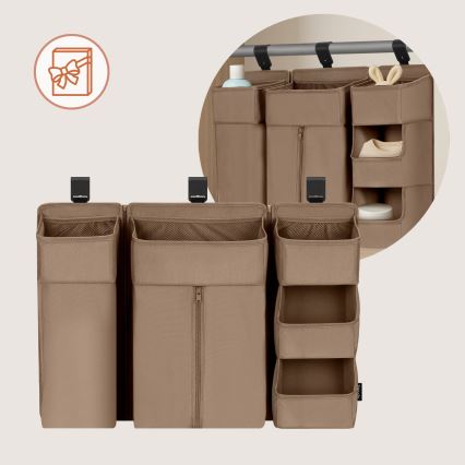 Lionelo - Organizators gultiņai 3‑1 SIDEPOCKET, bēšs