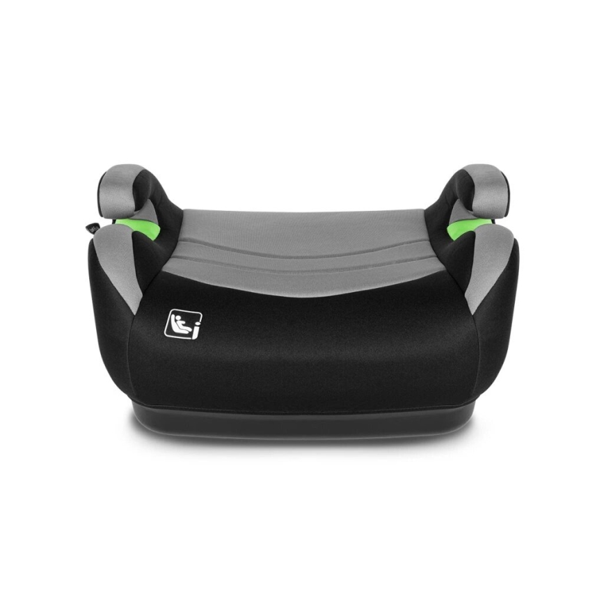 Lionelo - Paaugstināmais sēdeklis automašīnai LUUK FIX i-Size 125-150 cm melns/pelēks