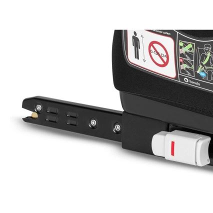 Lionelo - Paaugstināmais sēdeklis automašīnai LUUK FIX i-Size 125-150 cm melns/pelēks