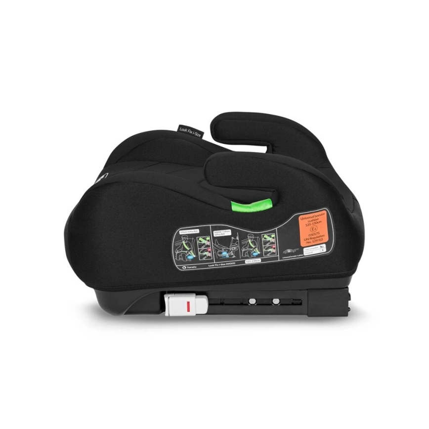 Lionelo - Paaugstinātājs automašīnai LUUK FIX i-Size 125-150 cm melns