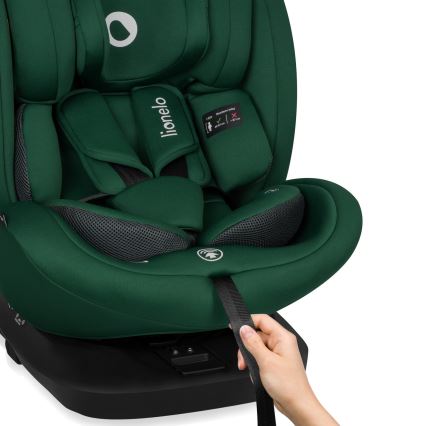 Lionelo - pagriežams autokrēsls ar bāzi BASTIAAN i-Size 40-150 cm Green Forest