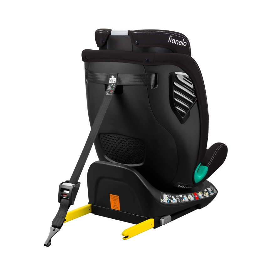 Lionelo - Bērnu autosēdeklis ar pagriežamu bāzi BASTIAAN ONE i-Size 40-150 cm Melns Karbons