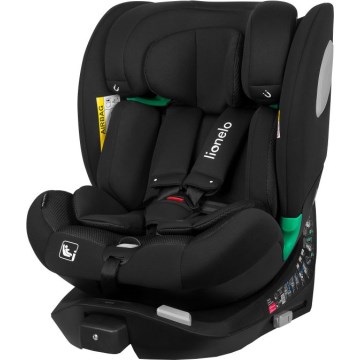 Lionelo - Pagriežams autosēdeklis ar bāzi BRAAM AIR i-Size 40-150 cm Melns Carbon