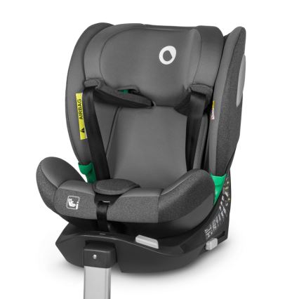 Lionelo - Pagriežams bērnu auto sēdeklis BRAAM i-Size ar bāzi, 40-150 cm, pelēks akmens