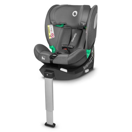 Lionelo - Pagriežams bērnu auto sēdeklis BRAAM i-Size ar bāzi, 40-150 cm, pelēks akmens