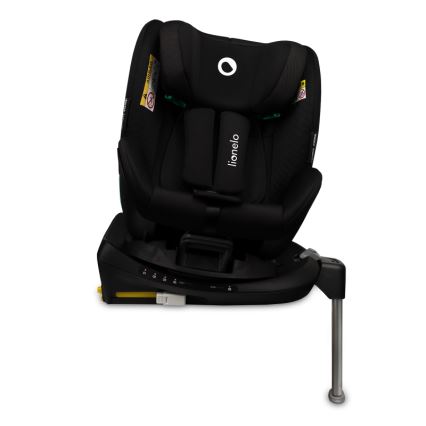 Lionelo - Pagriežams auto sēdeklis ar bāzi ANTOON PLUS i-Size 40-105 cm Melns Onikss
