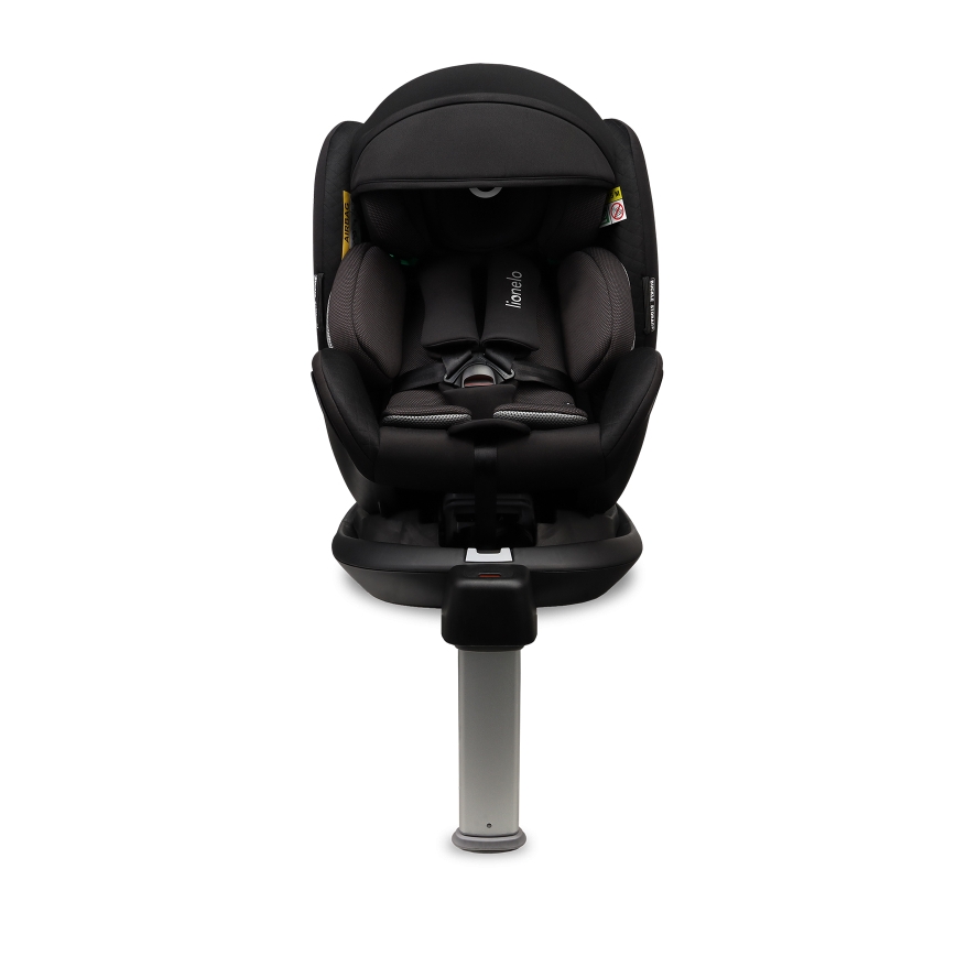 Lionelo - Pagriežams auto sēdeklis ar bāzi ANTOON PLUS i-Size 40-105 cm Melns Onikss