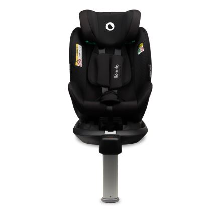 Lionelo - Pagriežams auto sēdeklis ar bāzi ANTOON PLUS i-Size 40-105 cm Melns Onikss