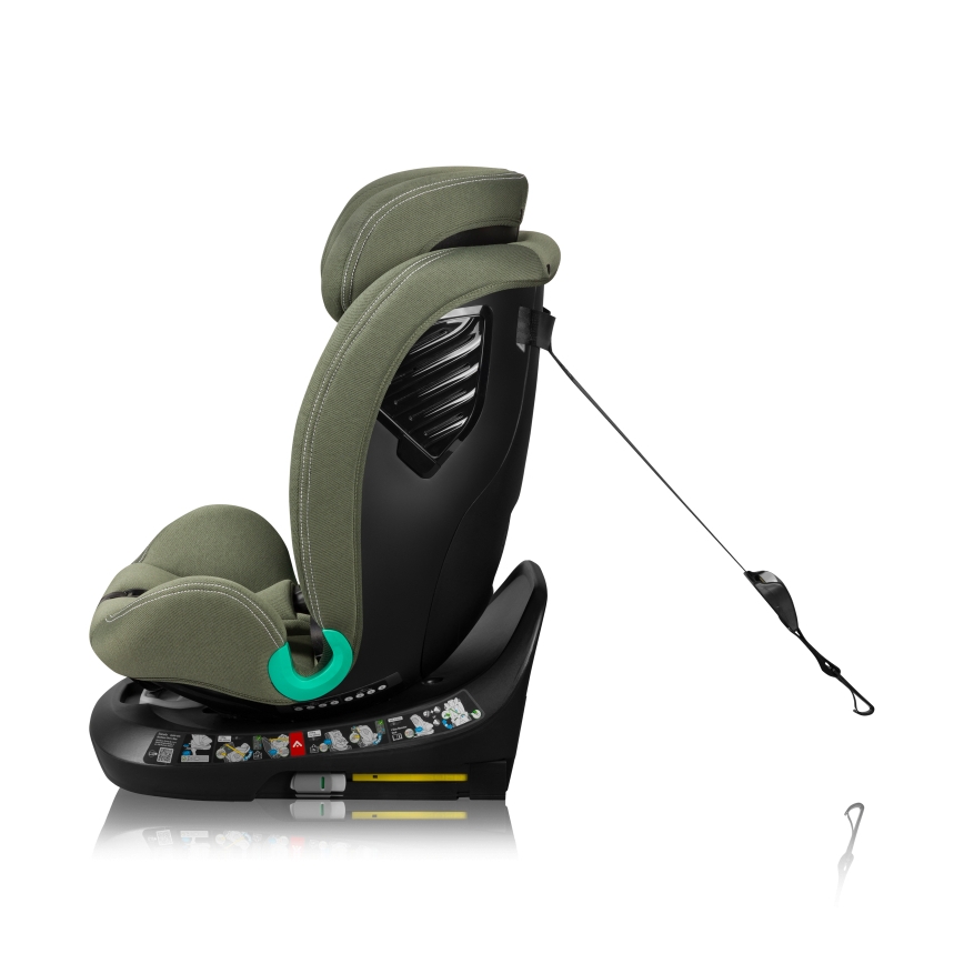 Lionelo - Autosēdeklis ar bāzi pagriežams BASTIAAN ONE i-Size 40-150 cm Olīvzaļš
