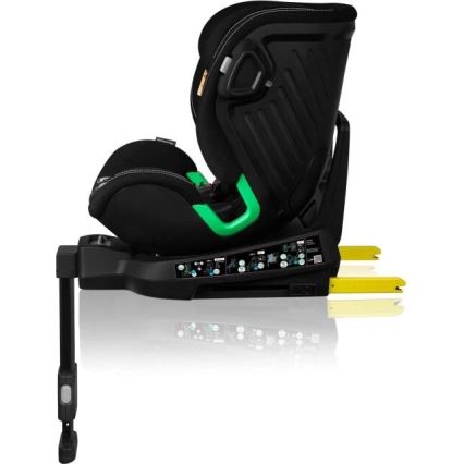 Lionelo - Pagriežams bērnu autosēdeklis ar bāzi HARMONY i-Size 40-150 cm melns