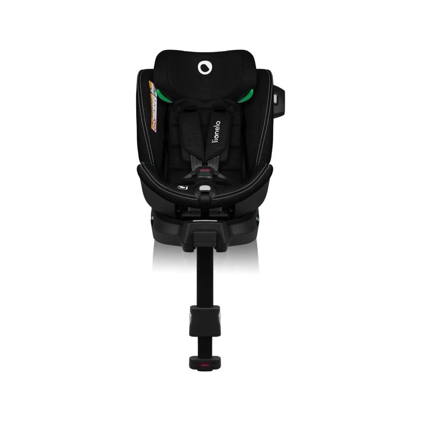 Lionelo - Pagriežams bērnu autosēdeklis ar bāzi HARMONY i-Size 40-150 cm melns