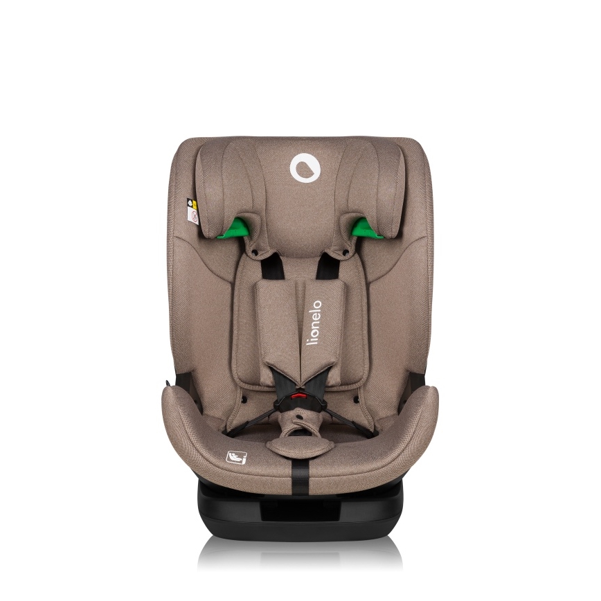 Lionelo - Pagriežams bērnu autosēdeklis ar bāzi LAVENDER i-Size 76-150 cm Beige Latte