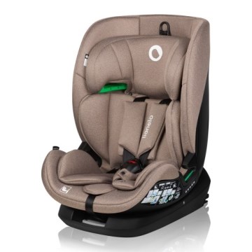 Lionelo - Pagriežams bērnu autosēdeklis ar bāzi LAVENDER i-Size 76-150 cm Bēžs Latte
