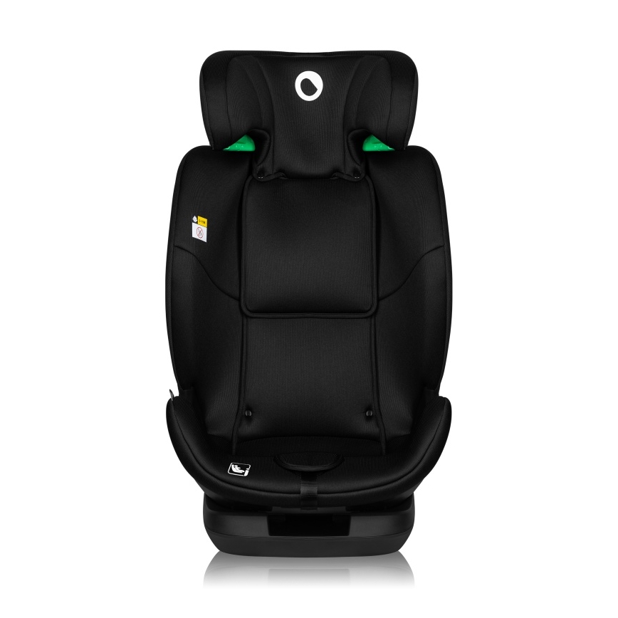 Lionelo - Pagriežams bērnu autosēdeklis ar bāzi LAVENDER i-Size 76-150 cm Black Carbon