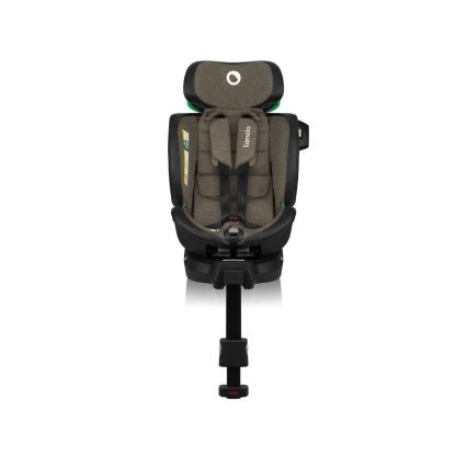 Lionelo - Pagriežams bērnu autosēdeklis ar pamatni HARMONY i-Size 40-150 cm melns/olīvkrāsains