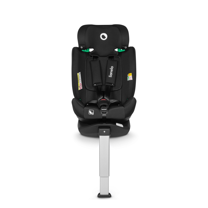Lionelo - Pagrozāms bērnu autosēdeklis ar bāzi BRAAM i-Size 40-150 cm Black Carbon