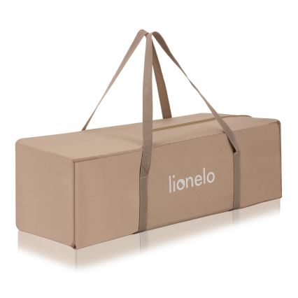 Lionelo - Portatīvā bērnu gultiņa JASMIN EASY FOLD, bēšs/smilškrāsas