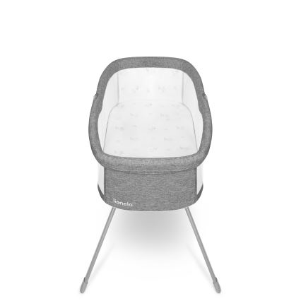 Lionelo - portatīvā gultiņa MALIN Grey Stone