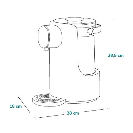 Lionelo - Pudeļu sildītājs BABYPRESTO 1000W/230V balts