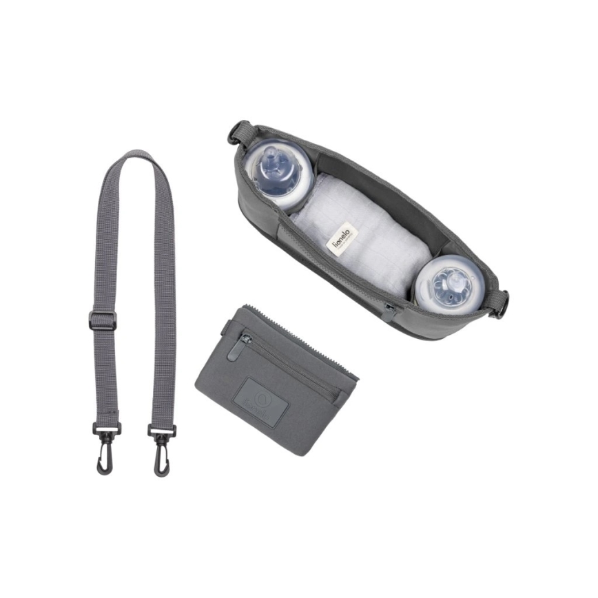 Lionelo - Ratiņu organizators LITTLE CUBE Grey Stone
