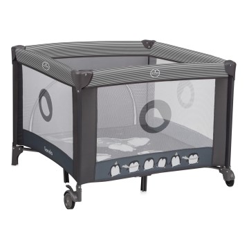Lionelo - rotaļu būris BONNIE Grey Scandi
