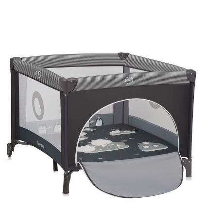 Lionelo - rotaļu būris BONNIE Grey Scandi