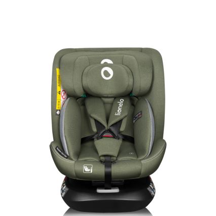 Lionelo - Bērnu autosēdeklis ar pagriežamu bāzi BASTIAAN ONE i-Size 40-150 cm Olīvzaļš