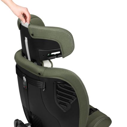 Lionelo - Bērnu autosēdeklis ar pagriežamu bāzi BASTIAAN ONE i-Size 40-150 cm Olīvzaļš