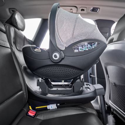 Lionelo - Rotējošs auto sēdeklis ar bāzi MOXIE SET i-Size 40-87 cm smilškrāsas