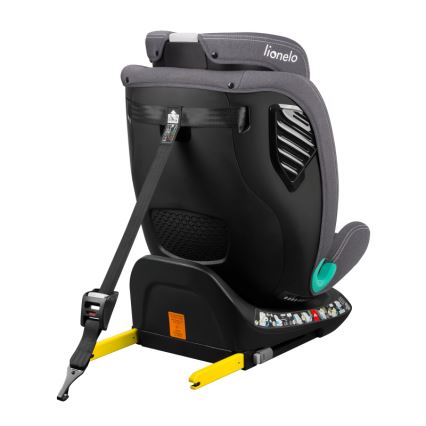 Lionelo - Pagriežams bērnu auto sēdeklis ar bāzi BASTIAAN ONE i-Size 40-150 cm Grey Stone