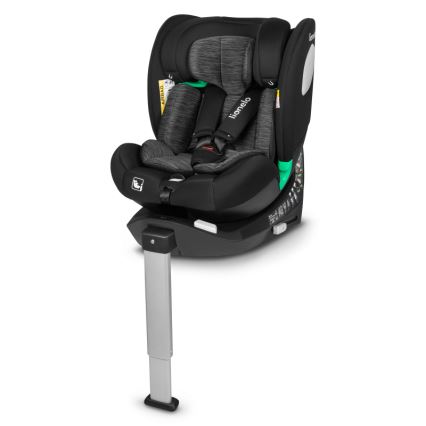 Lionelo - Rotējošs autokrēsls ar bāzi BRAAM i-Size 40-150 cm Black Carbon