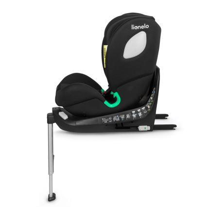Lionelo - Rotējošs autokrēsls ar bāzi BRAAM i-Size 40-150 cm Black Carbon