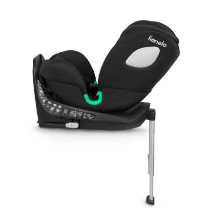 Lionelo - Rotējošs autokrēsls ar bāzi BRAAM i-Size 40-150 cm Black Carbon