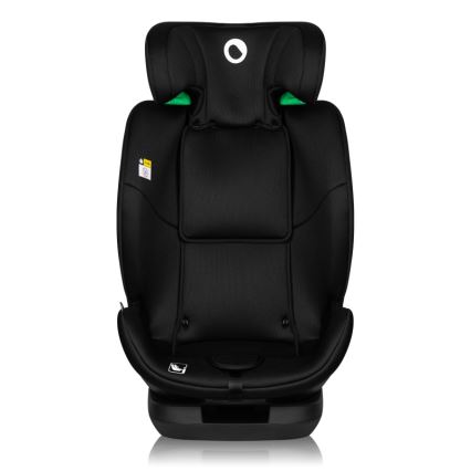 Lionelo - Rotējošs bērnu automašīnas sēdeklis ar bāzi LAVENDER i-Size 76-150 cm Black Carbon
