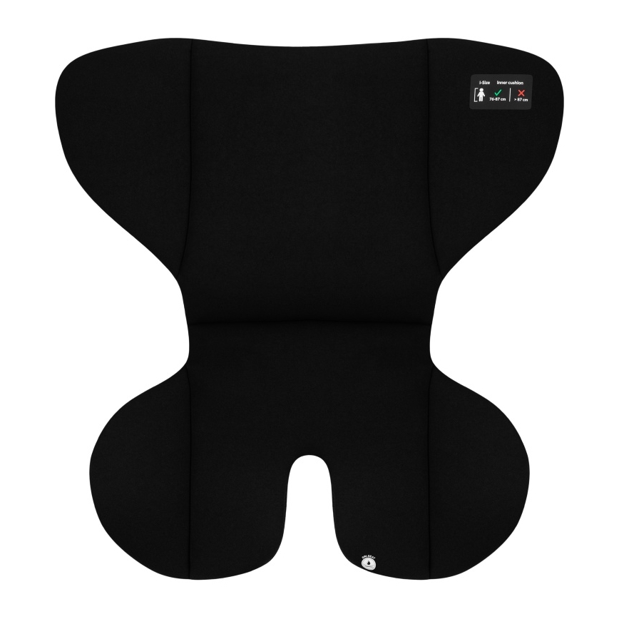 Lionelo - Rotējošs bērnu automašīnas sēdeklis ar bāzi LAVENDER i-Size 76-150 cm Black Carbon
