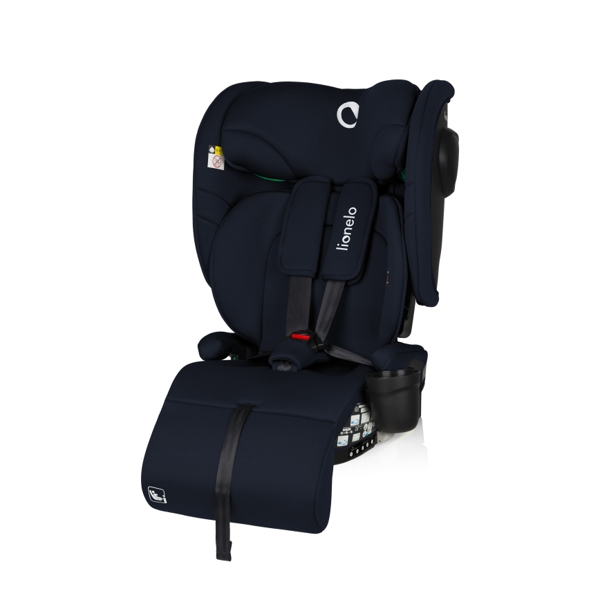 Lionelo - Salokāms bērnu autokrēsls NELLY i-Size 76-150 cm tumši zils